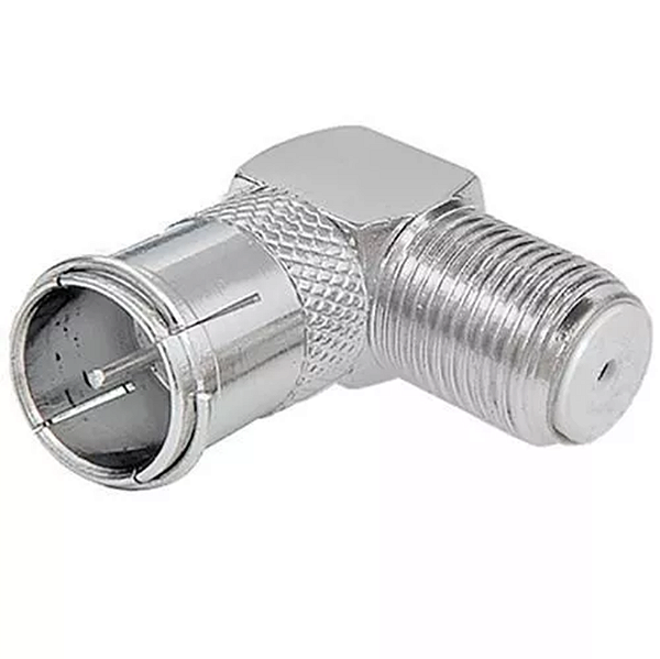 CONECTOR F 90° ENGATE RÁPIDO MACHO X FÊMEA