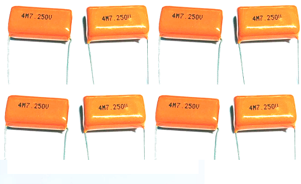 CAPACITOR POLIESTER 4M7 X 250V