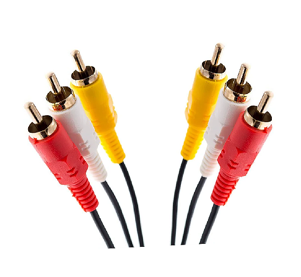 CABO 3RCA X 3RCA 1,8MT AV VIDEO - GOLD