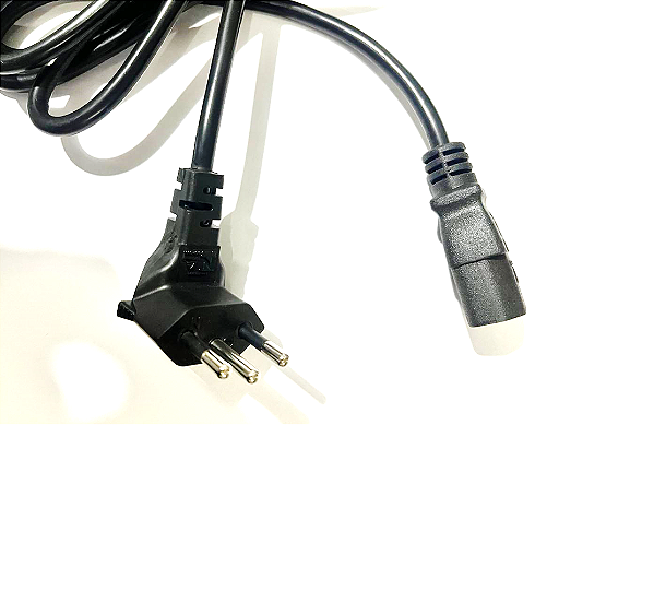 CABO DE FORÇA TRIPOLAR 90 GRAUS MACHO 10A 3X0,75MM