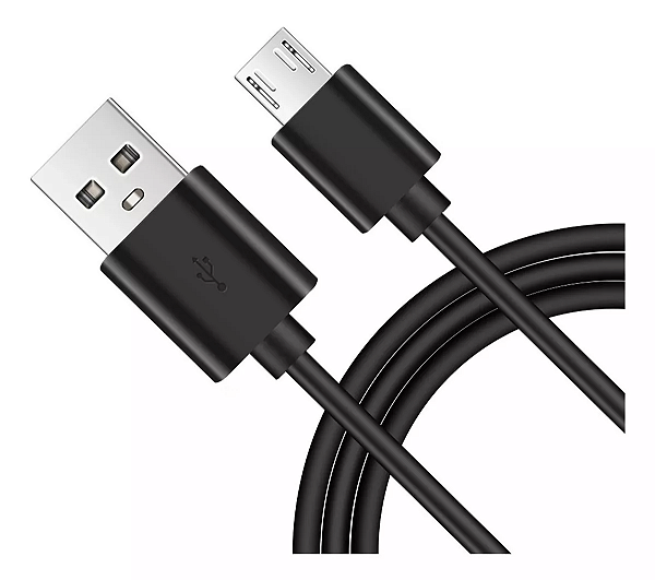 CABO USB X MICRO USB V8 PARA CELULAR 1 METRO - PRETO