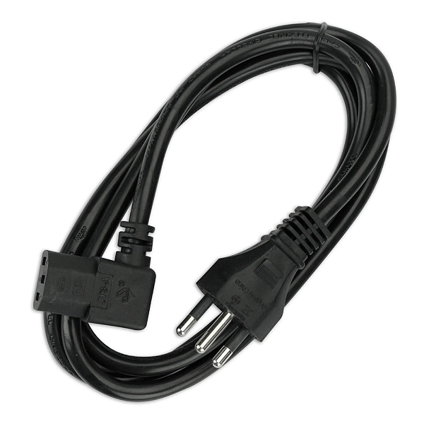 CABO DE FORÇA TRIPOLAR 90GRAUS FEMEA 20A 3X1,5MM