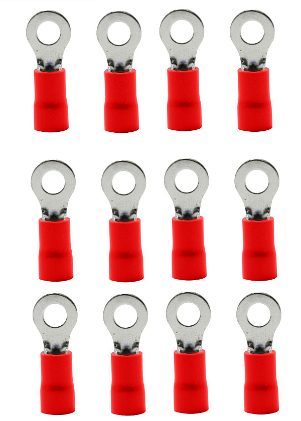 TERMINAL PRÉ-ISOLADO TIPO ANEL OLHAL 0,5-1,5MM² 3,7MM TPA10103