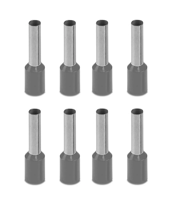 TERMINAL PRÉ-ISOLADO TUBULAR ILHOS TUBO SIMPLES 4,0MM² 8MM TPT10409