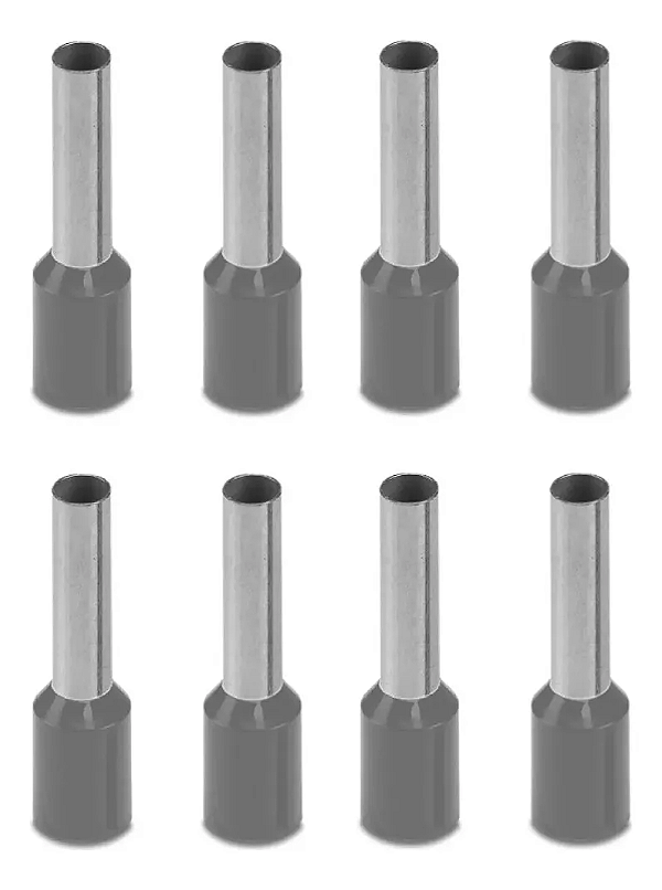 TERMINAL PRÉ-ISOLADO TUBULAR ILHOS TUBO SIMPLES 4,0MM² 18MM TPT10418