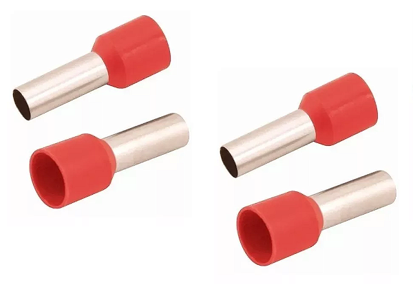 TERMINAL PRÉ-ISOLADO TUBULAR ILHOS TUBO SIMPLES 35,0MM² 25MM TPT13525