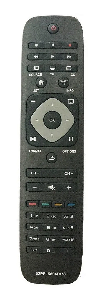 CONTROLE REMOTO PARA TELEVISÃO PHILIPS LED AMBILIGHT 32PFL5604D/78