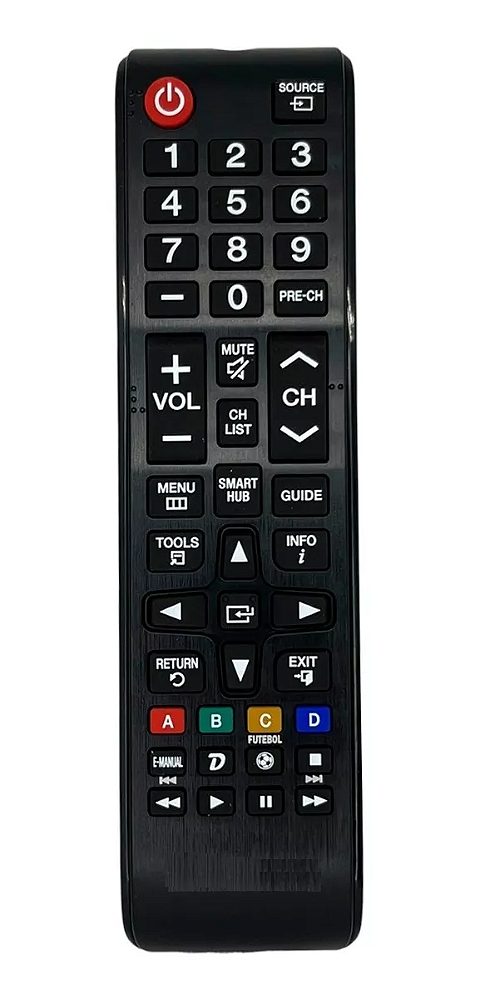 CONTROLE REMOTO PARA TELEVISÃO SAMSUNG SMART BN98-06046A COM TECLA SMART HUB