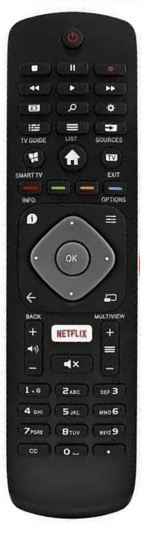 CONTROLE REMOTO PARA TELEVISÃO PHILIPS LED SMART 40PFG5100/78 32 55