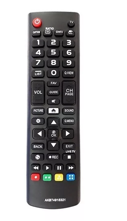 CONTROLE REMOTO PARA TELEVISÃO LG SMART AKB74915321