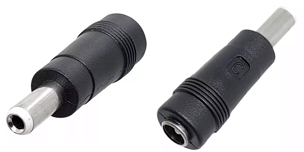 ADAPTADOR PLUG P4 2,5* 5,5MM X JACK J4 2,1* 5,5MM ("C")