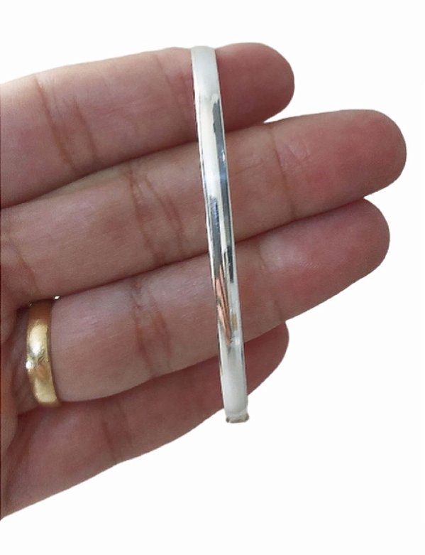 Bracelete Feminino Largo Maciço Prata 925 Original