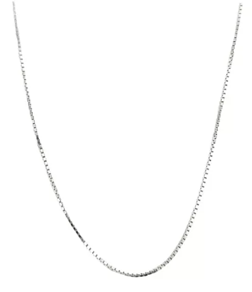 Corrente Feminina Veneziana Italiana 45cm Prata 925 Original