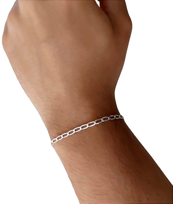 Pulseira Grumet Italiana Prata 925 20cm 3mm
