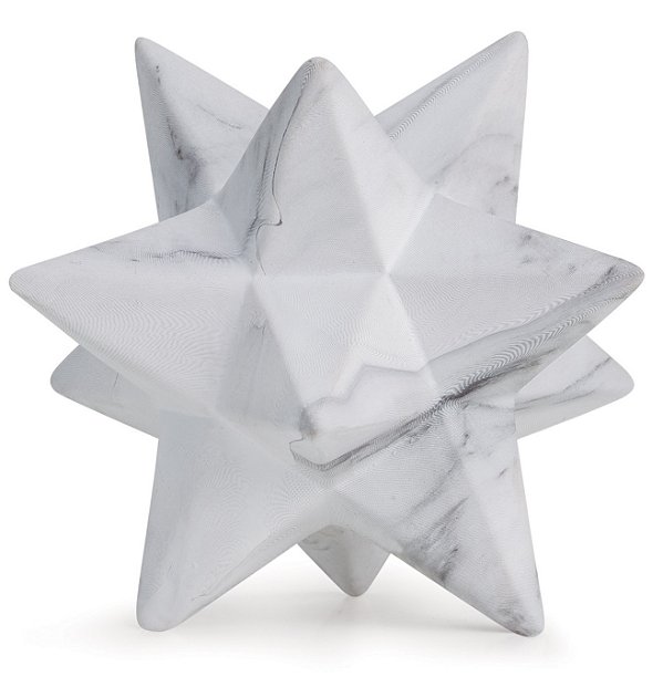 ESCULTURA ESTRELA MARMORIZADA