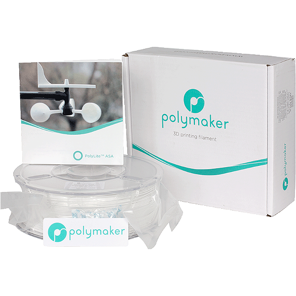 Polylite ASA White 1,75mm 3Kg