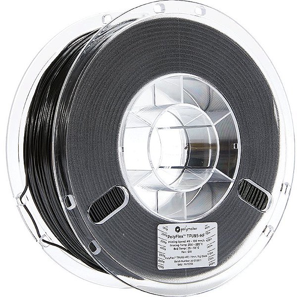Polyflex TPU95HF Black 1,75mm 1Kg