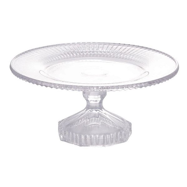 Prato para Bolo Boleira com Pé de Cristal Renaissence Lyor (Selecione variação)