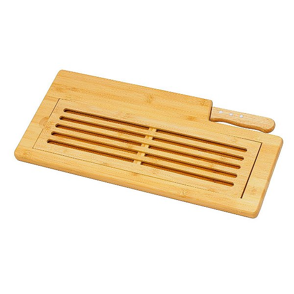 Tábua para Cortar Pães com Faca em Bambu Ecokitchen Migalheira Mimo Style