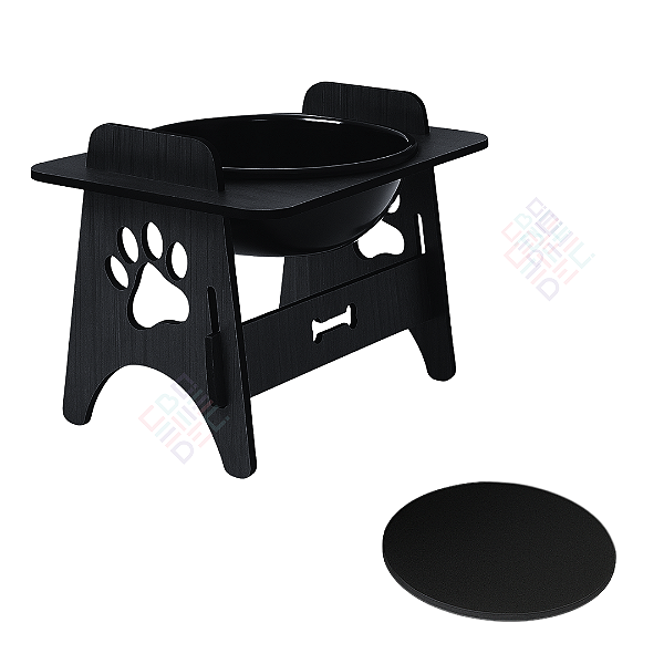 Comedouro Bebedouro Pet Suspenso Para Cães e Gatos Tigela com Tampa