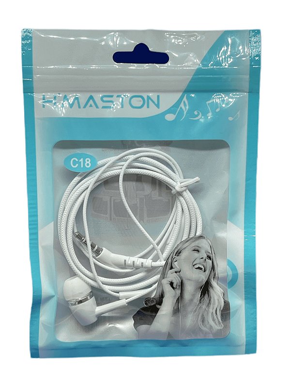 Fone de Ouvido Stereo com Microfone H'maston EJ-6 - Mini China Atacado