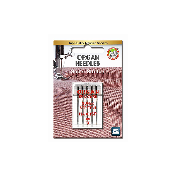 Agulha para Malhas Elásticas Super Stretch Nº 90/14 - Blister com 5 Unidades