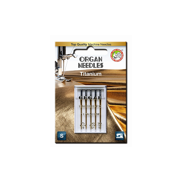 Agulha Titânio Dourada - Blister com Espessuras Sortidas