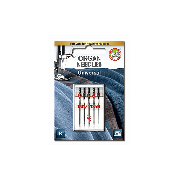 Agulha Universal Nº 70/10 - Blister com 5 Unidades