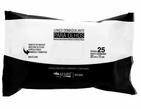 Lenço Demaquilante para Olhos Max Love