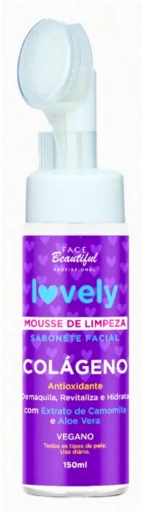 Mousse de Limpeza Vegano Colágeno Profissional Face Beautiful