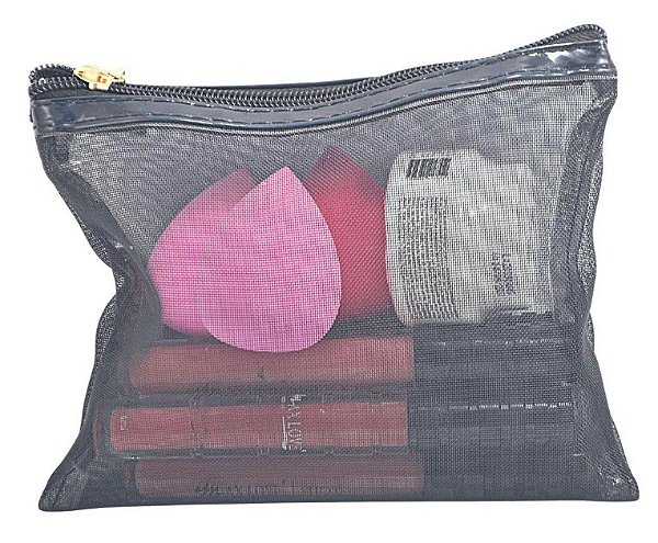 Necessaire Transparente com Fechamento em Ziper