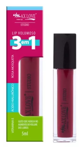 Gloss Lip Volumoso 3 Em 1 Max Love 306
