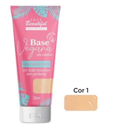 Base Líquida Vegana Face Beautiful Cor 1