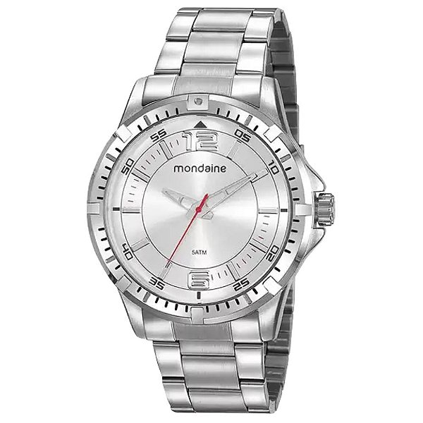 Relógio mondaine 5atm prata Clearance