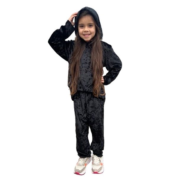 CONJUNTO PLUSH COM CAPUZ