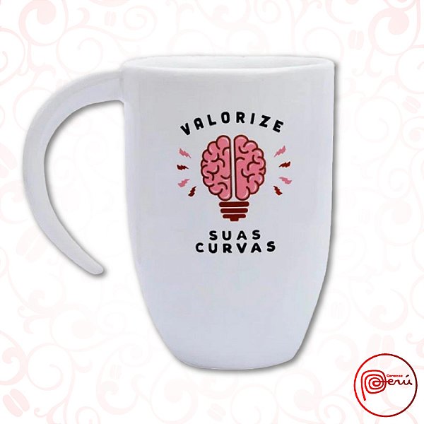 Caneca alça meia lua