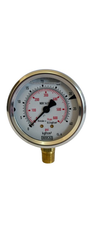 Manômetro Com Glicerina WIKA -551945 - Pulverizador Jacto