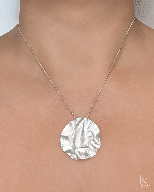 Pingente Lunar Giant Prata Pura