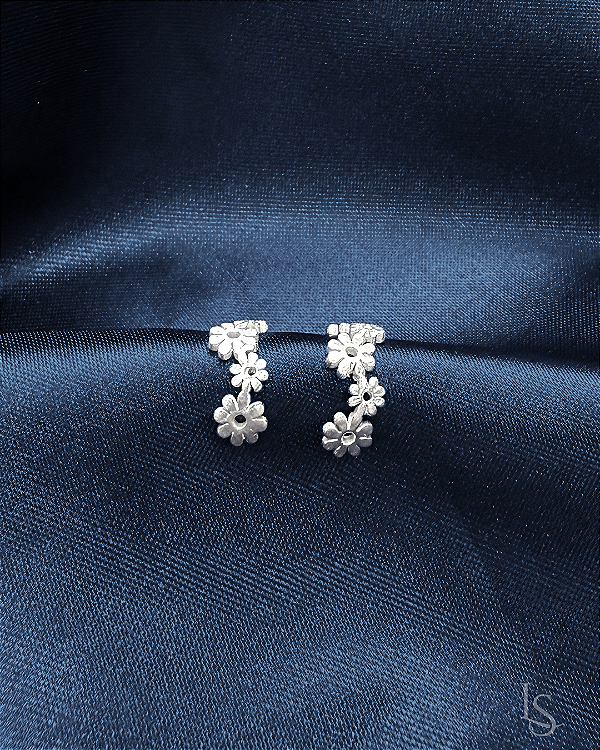 Brinco Fleur de Lune em Prata 950