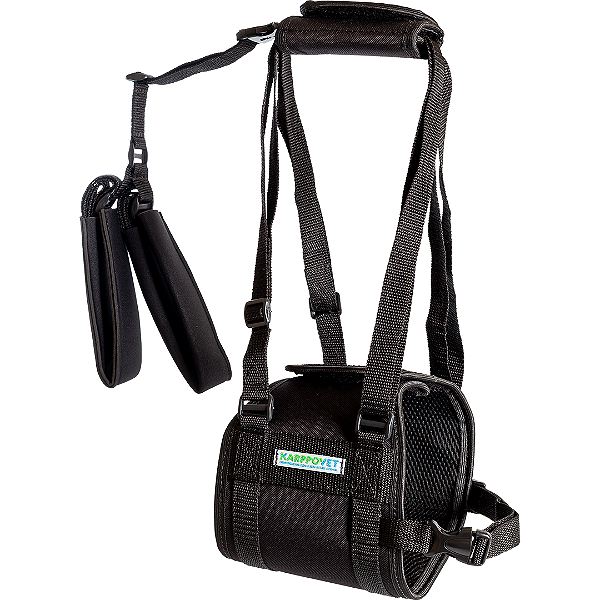 Suporte Auxiliar de mobilidade para cães Preto P