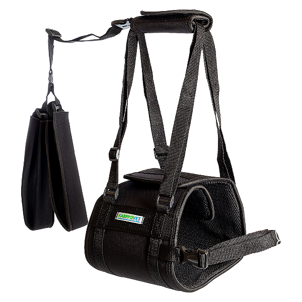 Suporte Auxiliar de mobilidade para cães Preto PP