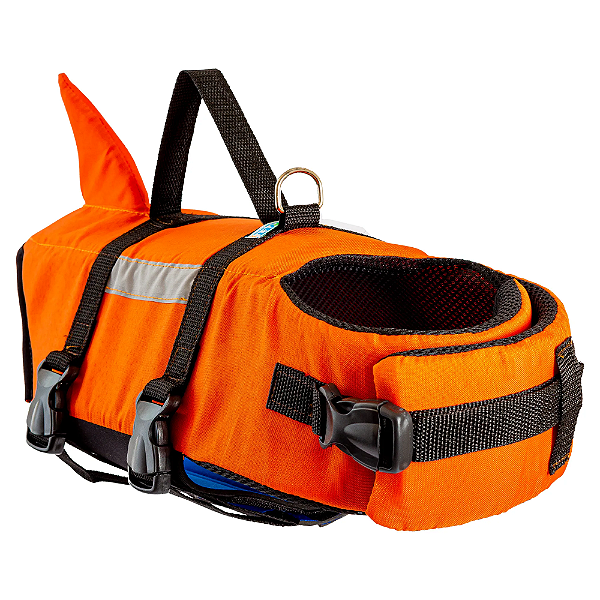 Colete Flutuador Salva-Vidas para Pets LARANJA