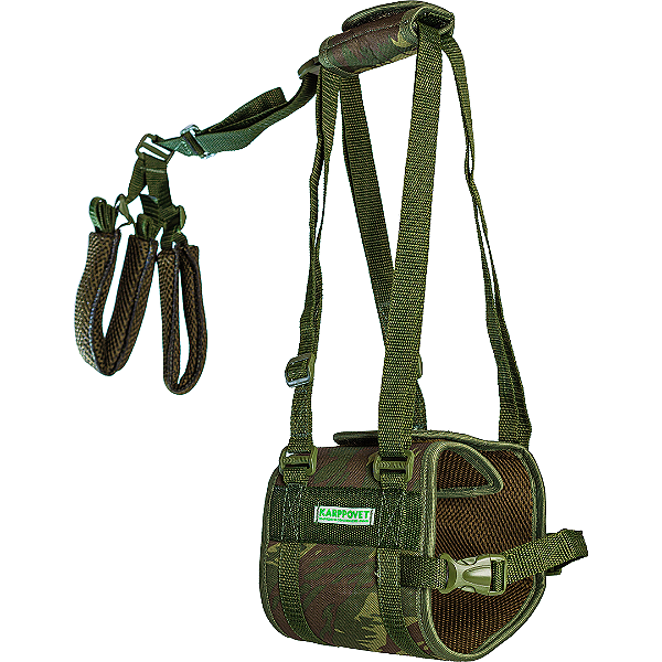 Suporte Auxiliar de Mobilidade para Cães Camuflado PP