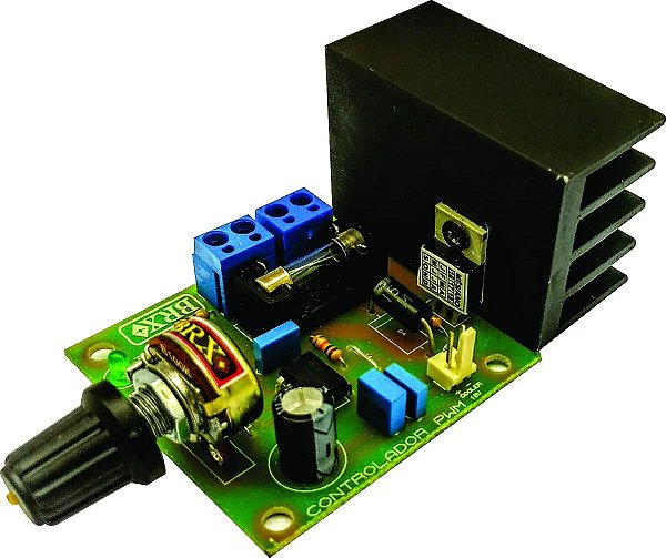 Controlador Pwm 25 Amperes Com Fusível De Proteção para motores DC 12V