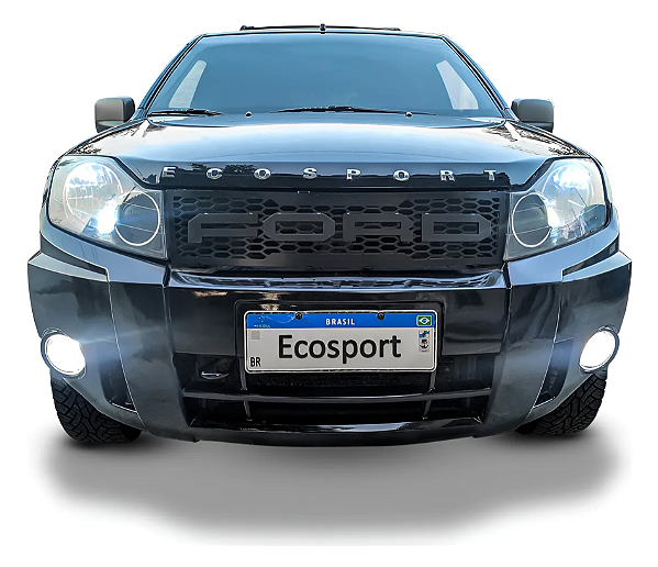Grade Modelo Raptor - Ecosport 2008 Até 2012 - LETRAS PRETO FOSCO