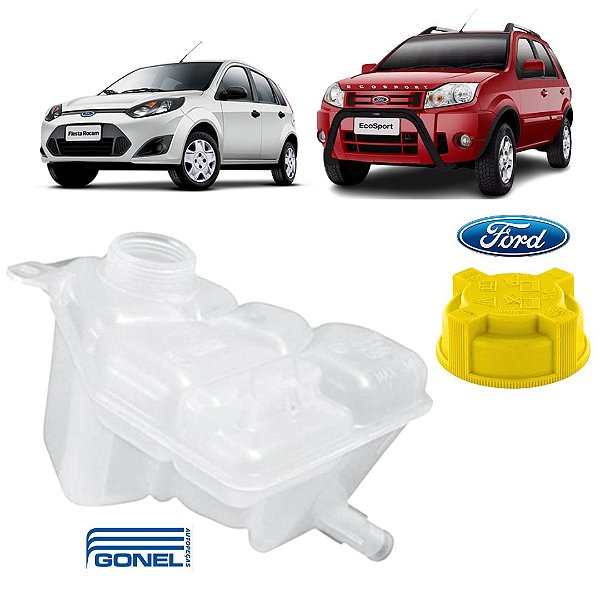 Reservatório Água Radiador Ecosport, Fiesta Zetec Rocam + Tampa