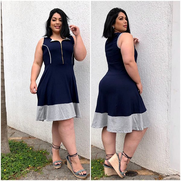Vestido regata ziper 150