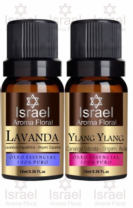 Kit Óleo Essencial Lavanda e Ylang Ylang 10ml (cada)