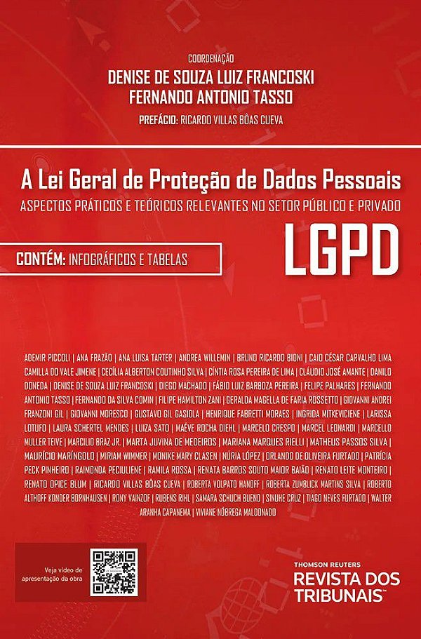 A Lei Geral de Proteção de Dados Pessoais - 1ª Edição (2021) - Denise de Sousa Luiz Francoski; Vários Autores