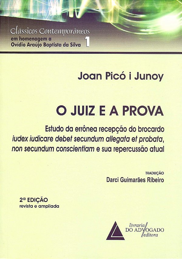 O Juiz e a Prova - Joan Picó i Junoy